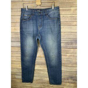 Trukfit Mens 36 Straight Leg Jeans Medium Wash Denim